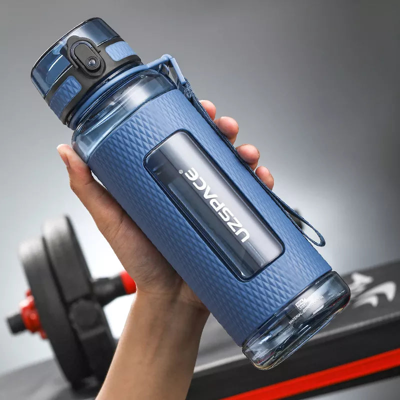Junips | UZSPACE Sport Water Bottles, BPA-free, portable, impact-resistant, leak-proof, large capacity, fitness water kettle, Tritan plastic drinking bottle