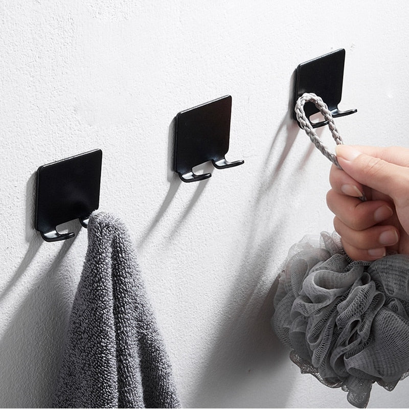 Junips | Punch-free Razor Holder Storage Hook (1/2/3 Pieces) - Wall Mounted Men's Razor Shelf for the Bathroom