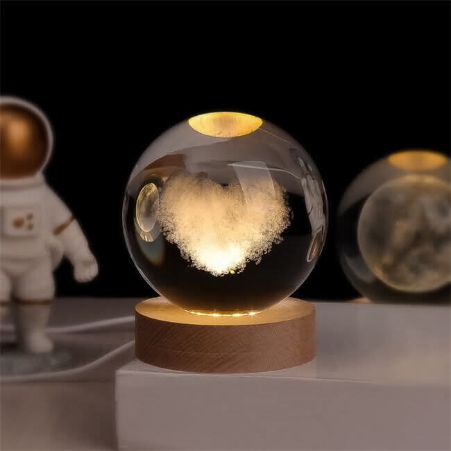 Junips | Luminous Crystal Ball LED Night Light Decor