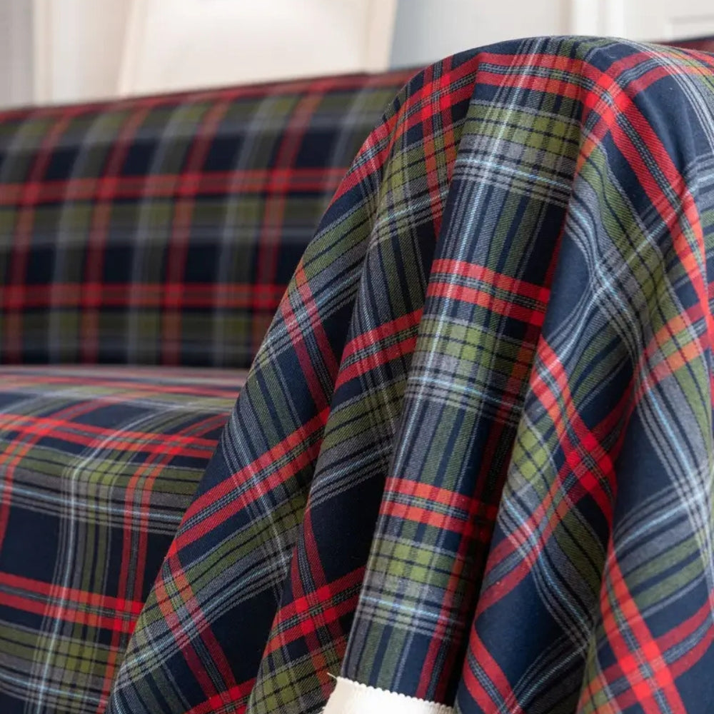 Junips | Hearthline Cottage Plaid Sofa Cover
