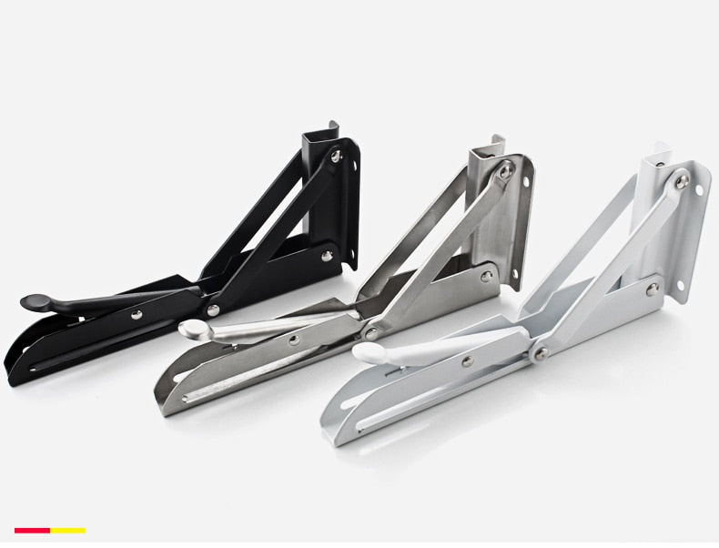 Junips | 2-piece set collapsible shelf brackets, heavy-duty, made of stainless steel for tables, motorhomes and space-saving