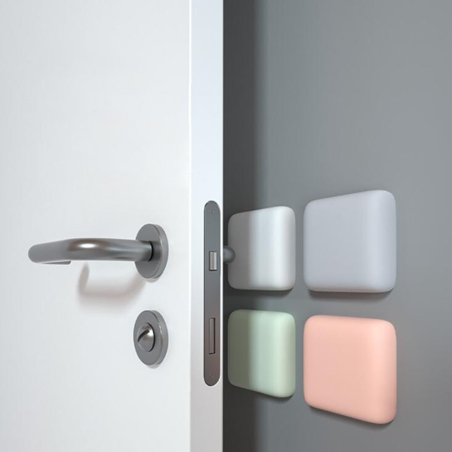 Junips | Silicone Door Stopper Buffer with Self-Adhesive Sound-Dampening Anti-Shock Protection for DIY Wall Protection