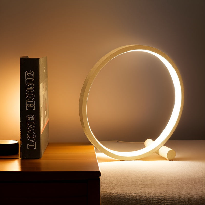 Junips | LED Minimalist Dimmable Round Table Lamp - RumiLight
