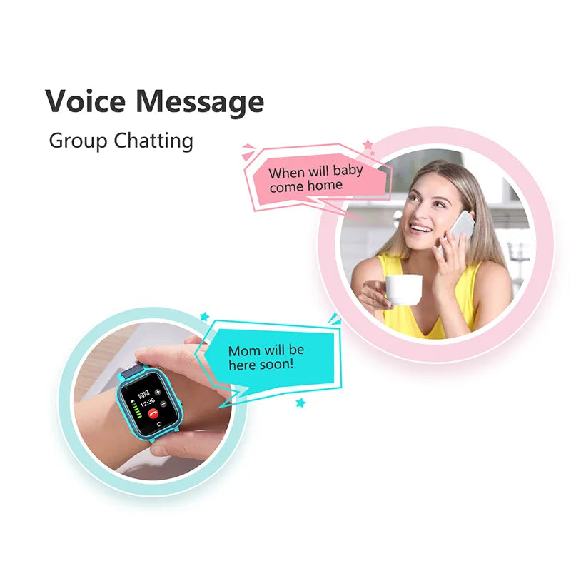 Junips | LT21 4G Kids Smartwatch with GPS, WiFi, Video Call, SOS, IP67 waterproof - Kids safety tracker and location monitoring cell phone watch