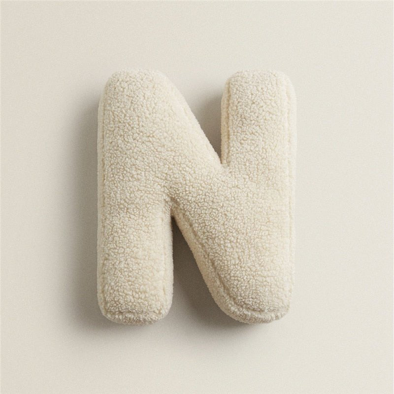 Junips | PlushLetter Pillow - Soft Letter Pillow for Bedroom and Children's Room