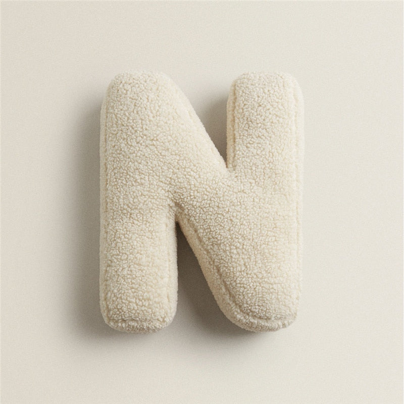 Junips | Alphabet Letter Fleece Pillow