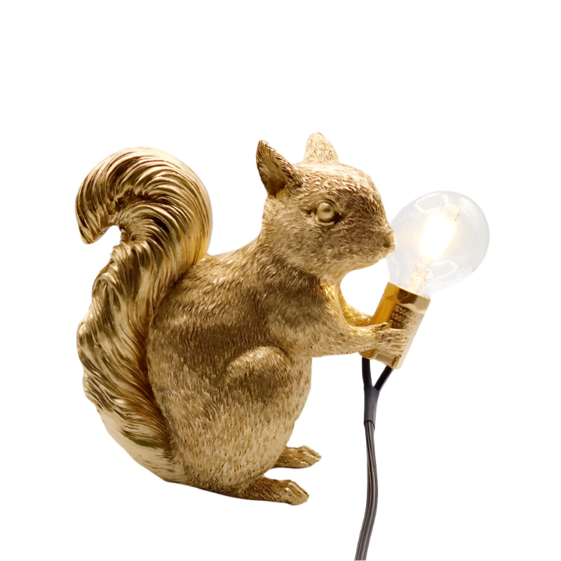 Junips | Table lamp squirrel resin LED animal light