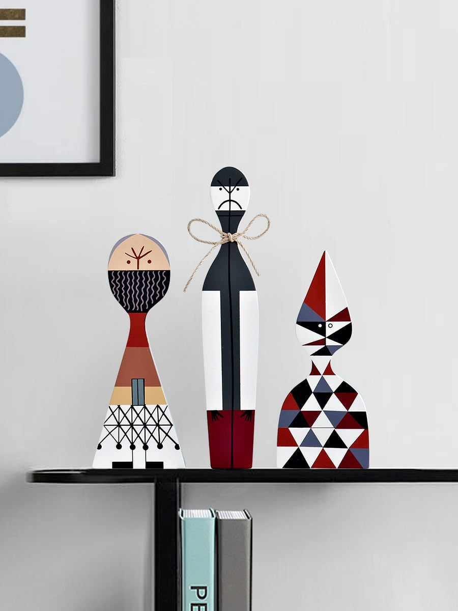 Junips | Home Decoration Living Room Kawaii Accessories Sculptures & Figures Character Shapes Cute Wood Handmade Europe Household Items