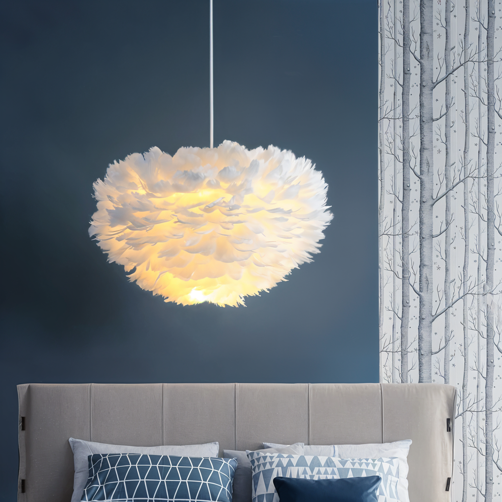 Junips | Dreamcatcher Feather Chandelier - Handmade, adjustable pendant light