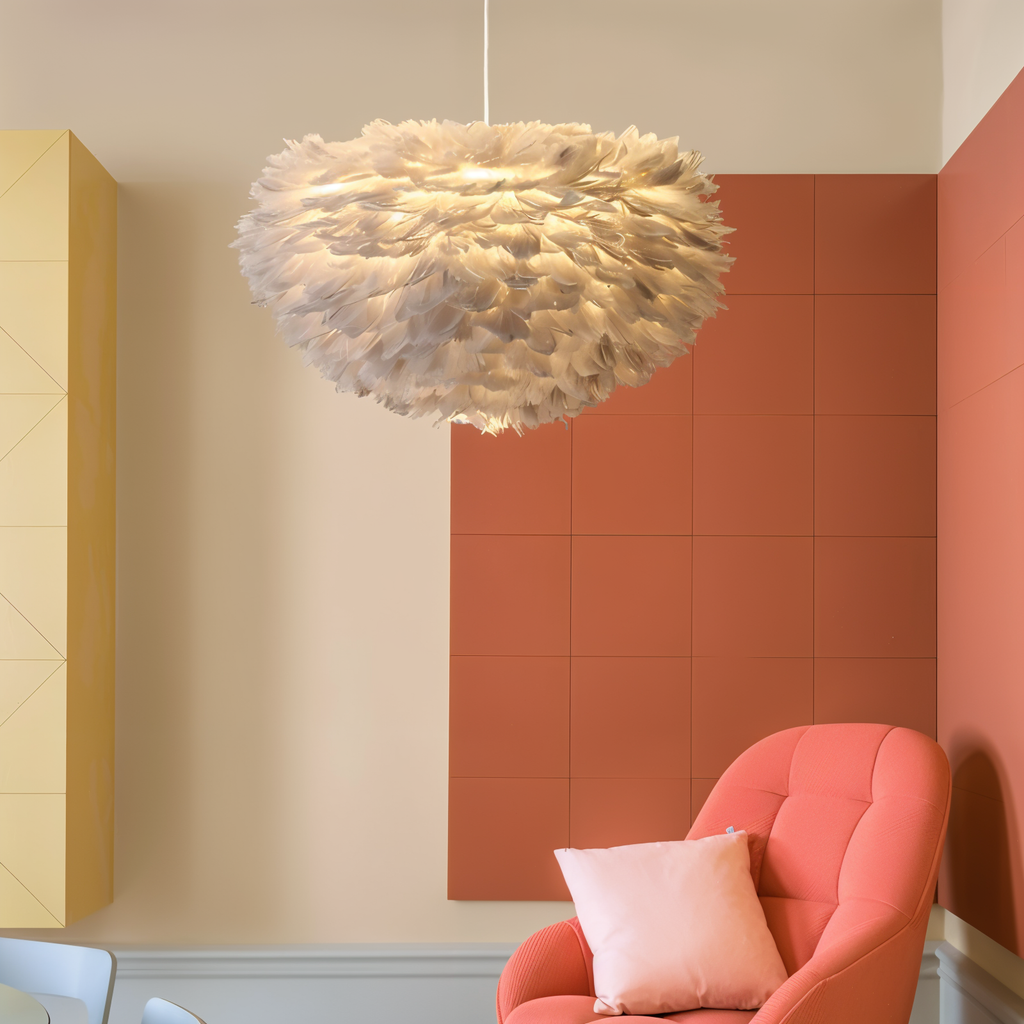 Junips | Dreamcatcher Feather Chandelier - Handmade, adjustable pendant light