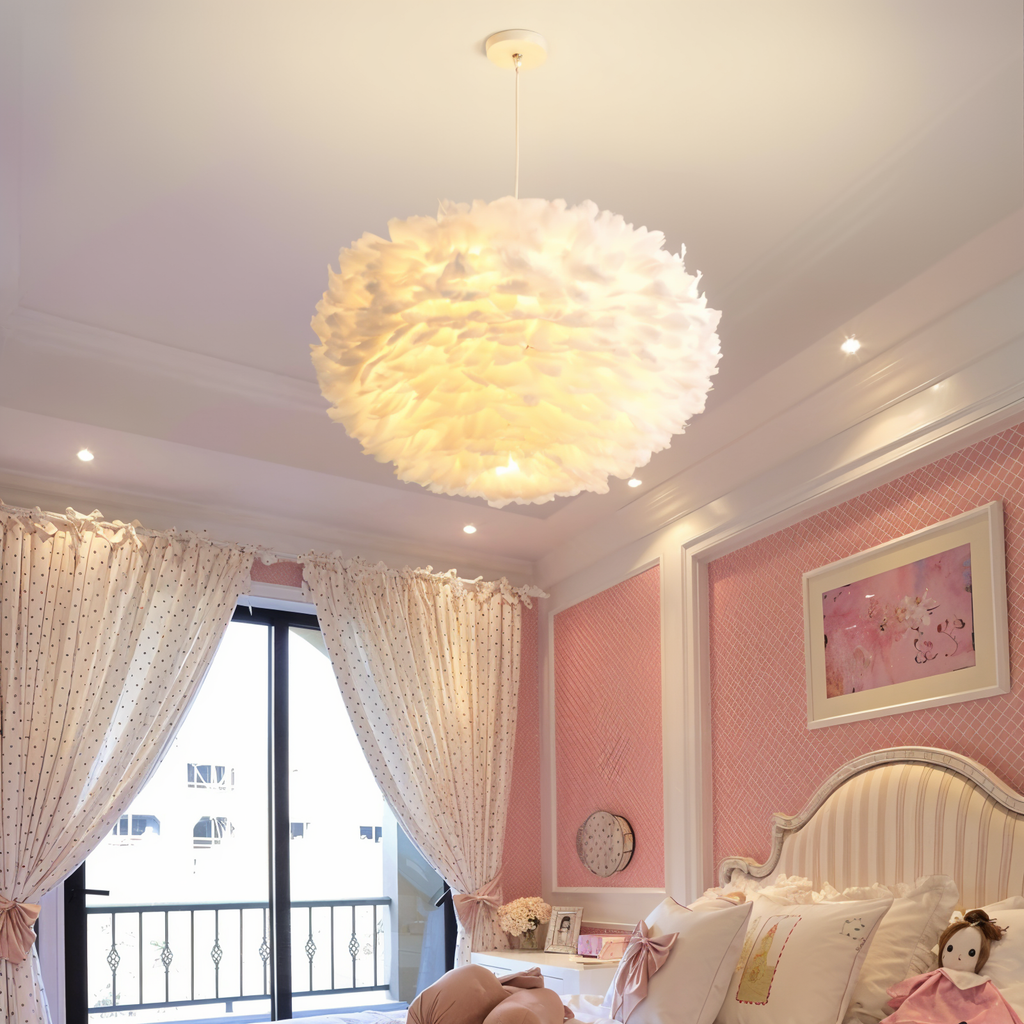 Junips | Dreamcatcher Feather Chandelier - Handmade, adjustable pendant light