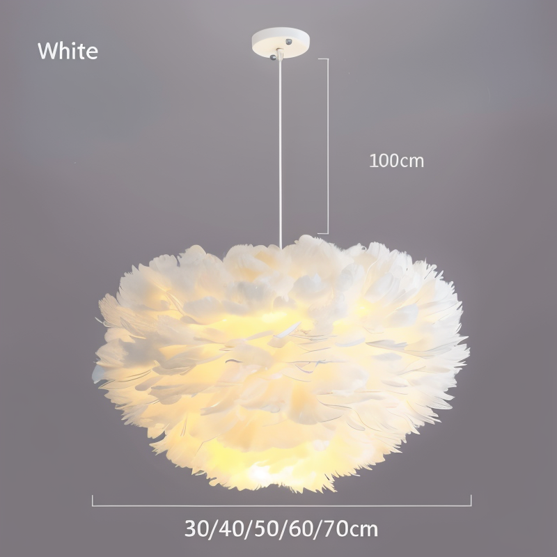 Junips | Dreamcatcher Feather Chandelier - Handmade, adjustable pendant light
