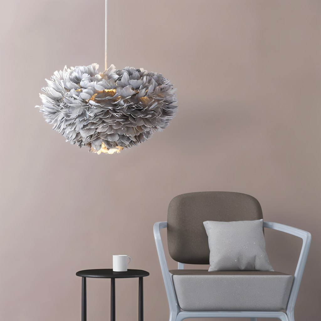 Junips | Dreamcatcher Feather Chandelier - Handmade, adjustable pendant light