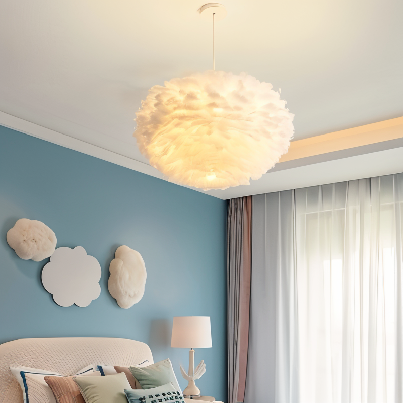 Junips | Dreamcatcher Feather Chandelier - Handmade, adjustable pendant light