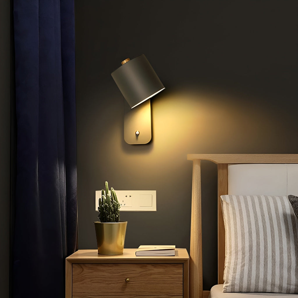 Junips | EasyPush WallLight - Rotatable Mini Cylinder LED Lamp