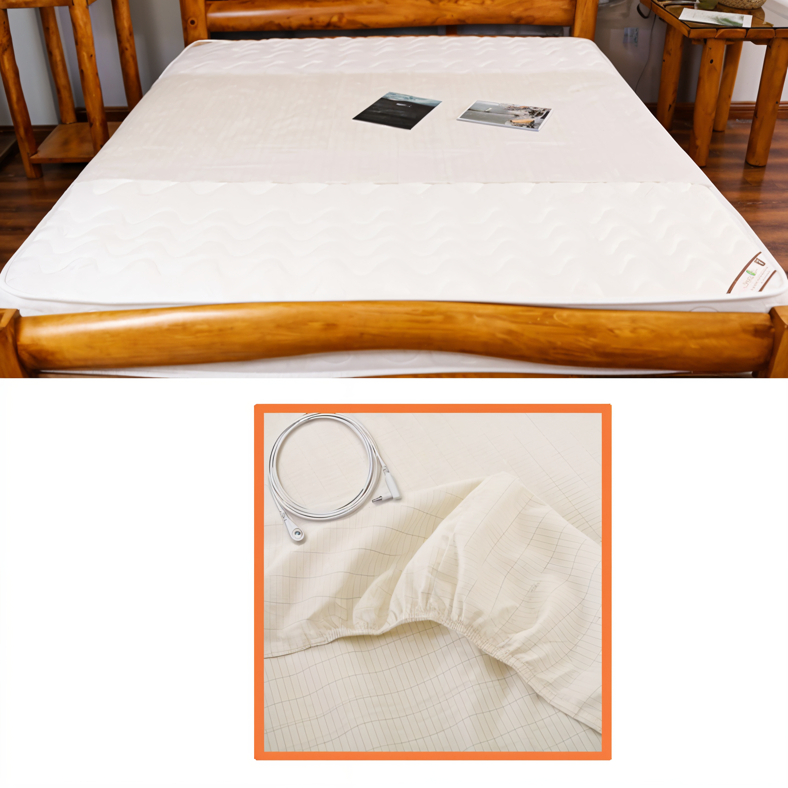 Junips | High-Quality Conductive Grounding Sheet - Grounded Fitted Sheet - Single/Double Grounding Fitted Sheet