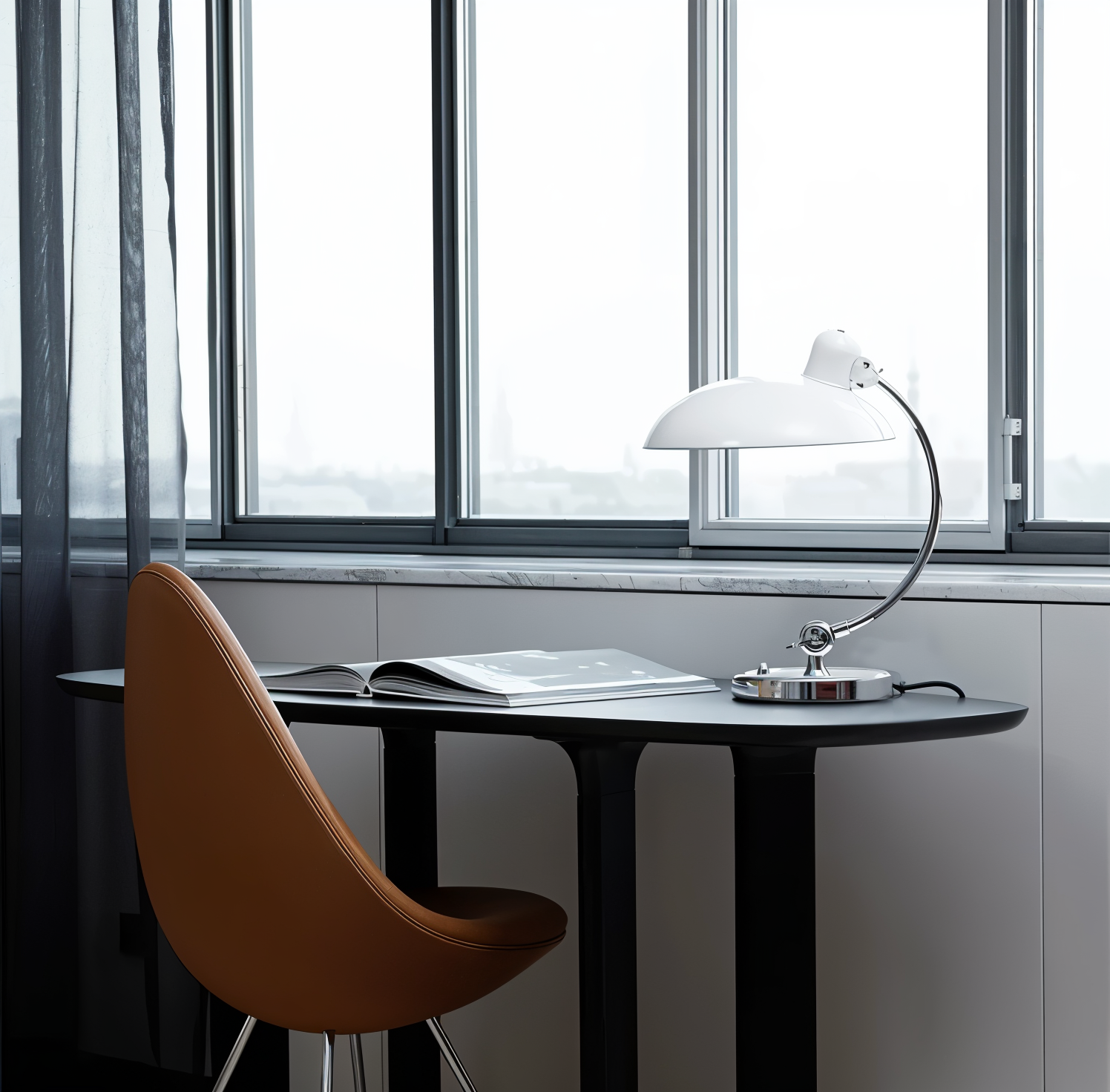 Junips | NostaChic | Adjustable Vintage Iron Dome Table Lamp for Desk & Reading Corners