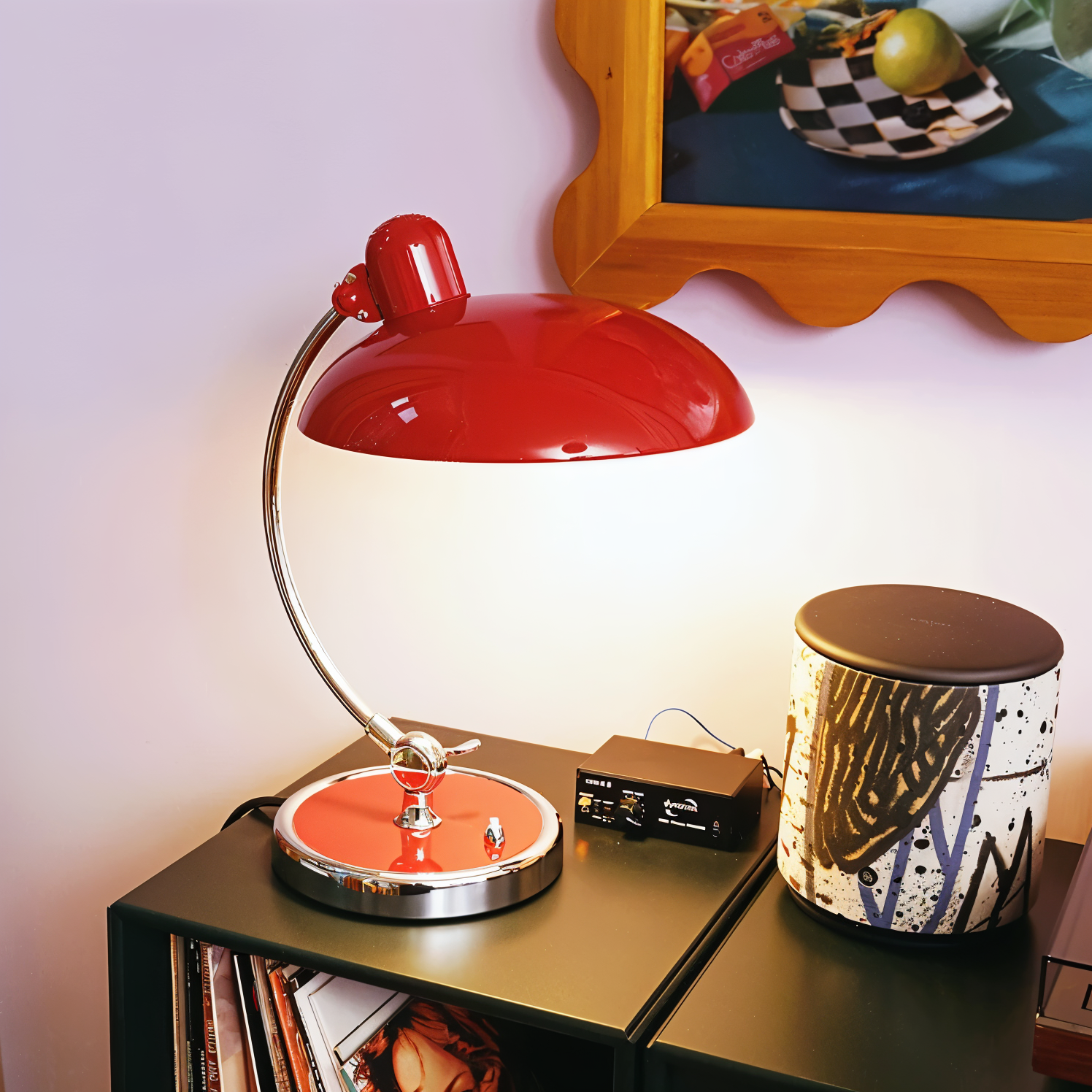 Junips | NostaChic | Adjustable Vintage Iron Dome Table Lamp for Desk & Reading Corners