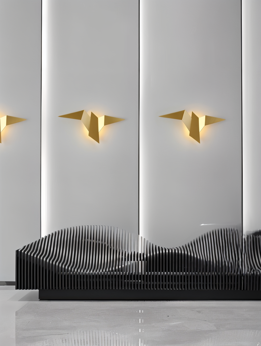 Junips | OriTori Wall Light - Geometric Origami Bird Wall Light - Japanese Style Wall Light Design