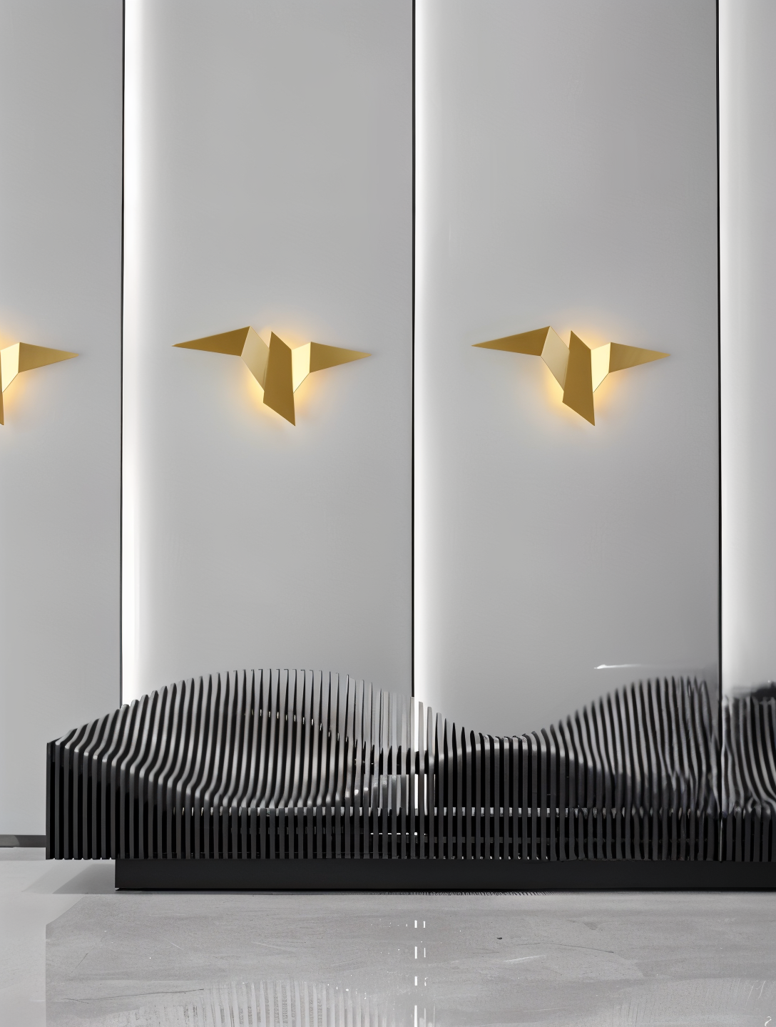 Junips | OriTori Wall Light - Geometric Origami Bird Wall Light - Japanese Style Wall Light Design