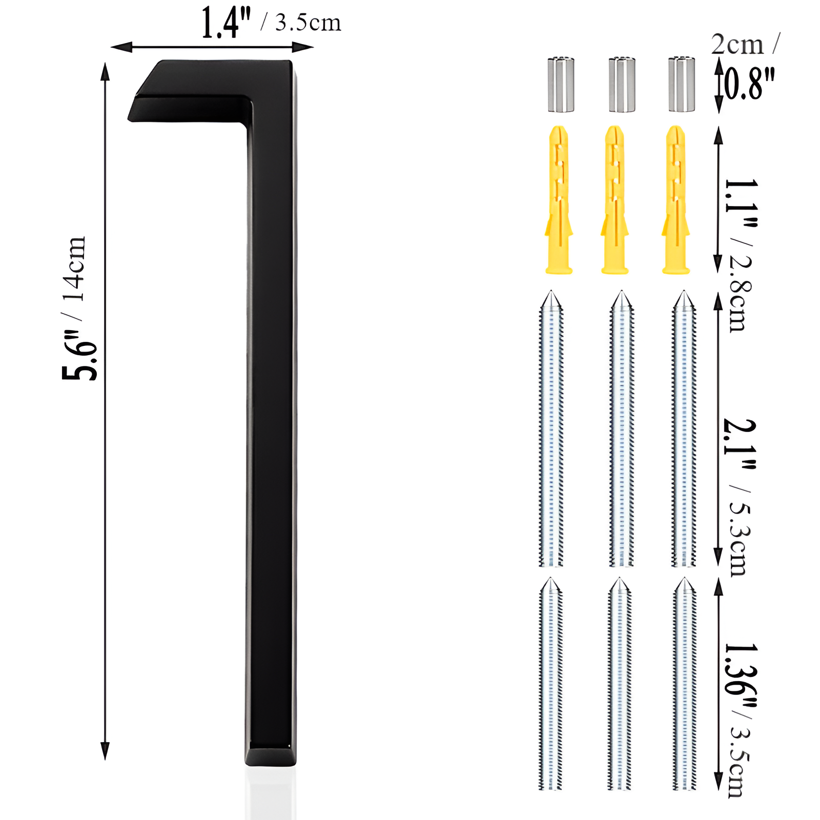 Junips | Black Full House Number - House Number Modern - House Number Sign