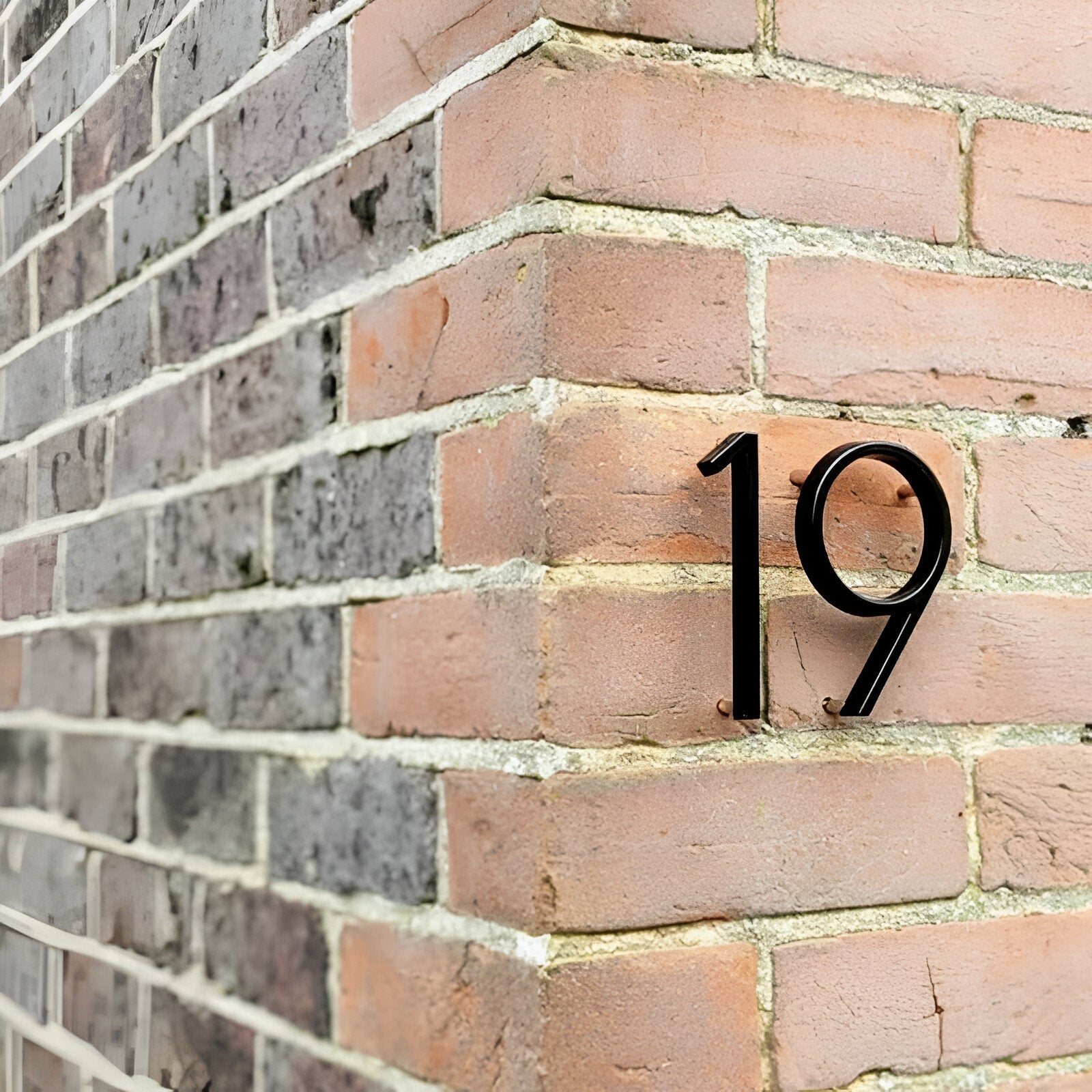 Junips | Black Full House Number - House Number Modern - House Number Sign