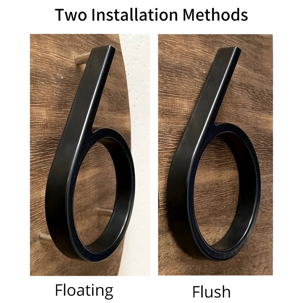 Junips | Black Full House Number - House Number Modern - House Number Sign