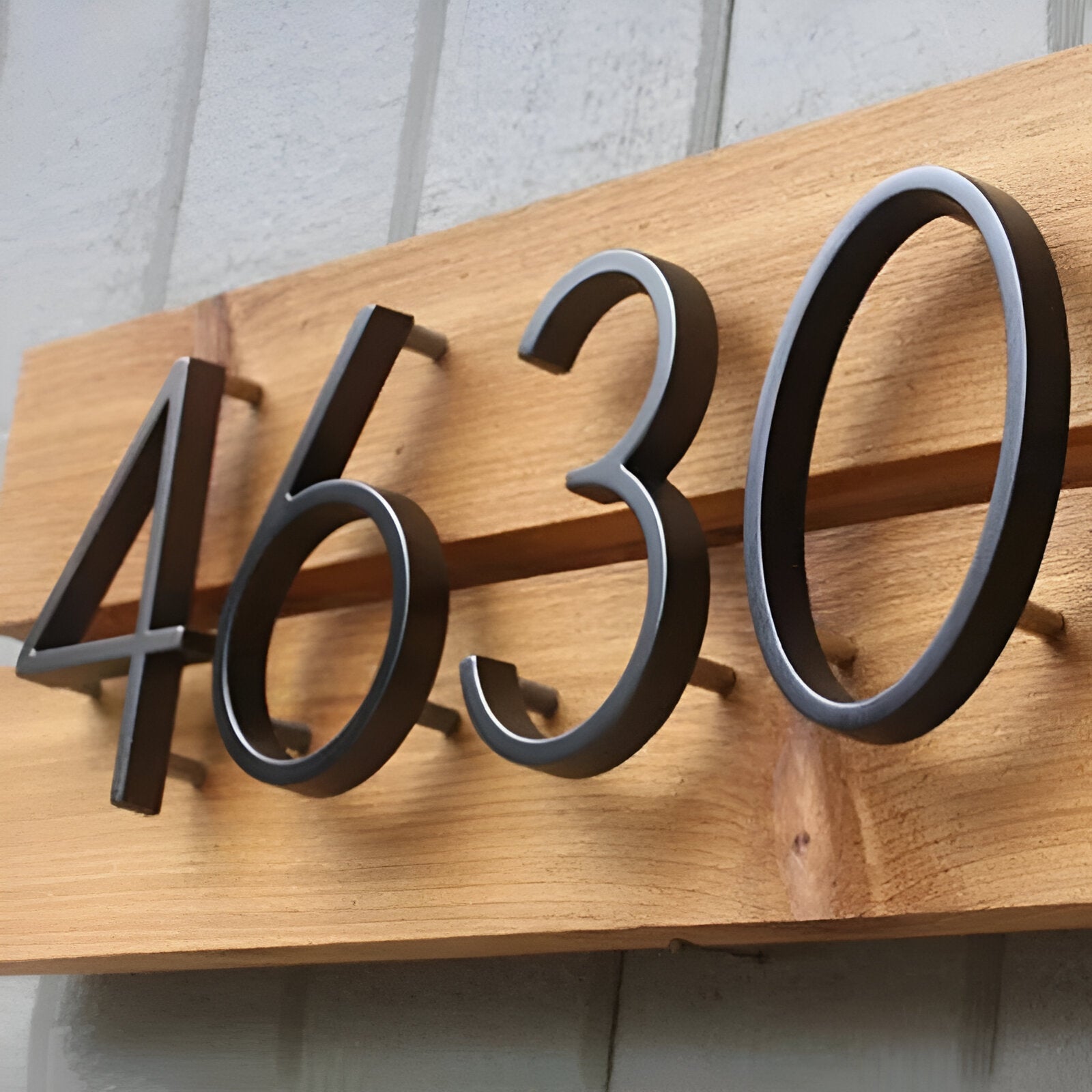 Junips | Black Full House Number - House Number Modern - House Number Sign