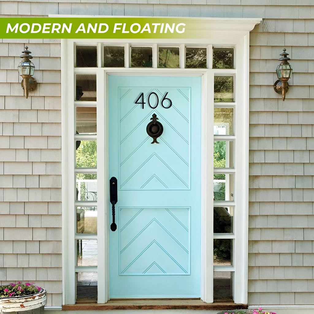 Junips | Black Full House Number - House Number Modern - House Number Sign