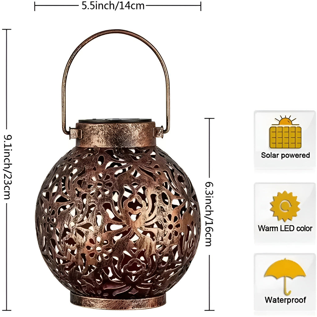 Junips | SolarGlow - Vintage Solar-powered Outdoor Light - Waterproof Outdoor Light