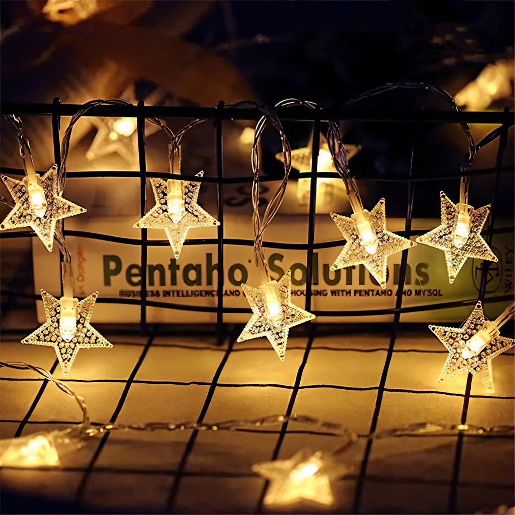 Junips | Sparkle String Lights - Decorative Ball, Flower, Star, Snowflake LED String Lights