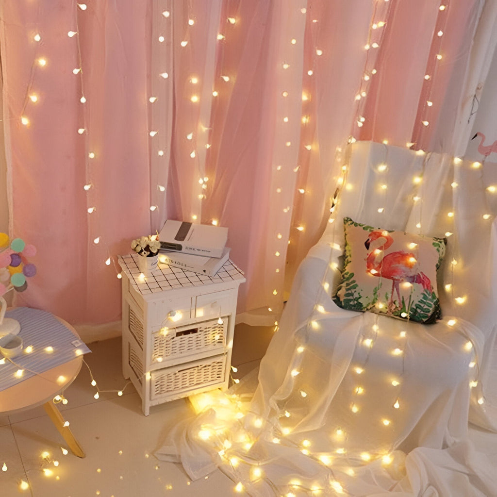 Junips | Sparkle String Lights - Decorative Ball, Flower, Star, Snowflake LED String Lights