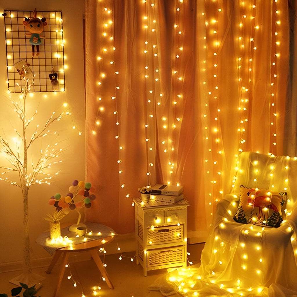 Junips | Sparkle String Lights - Decorative Ball, Flower, Star, Snowflake LED String Lights