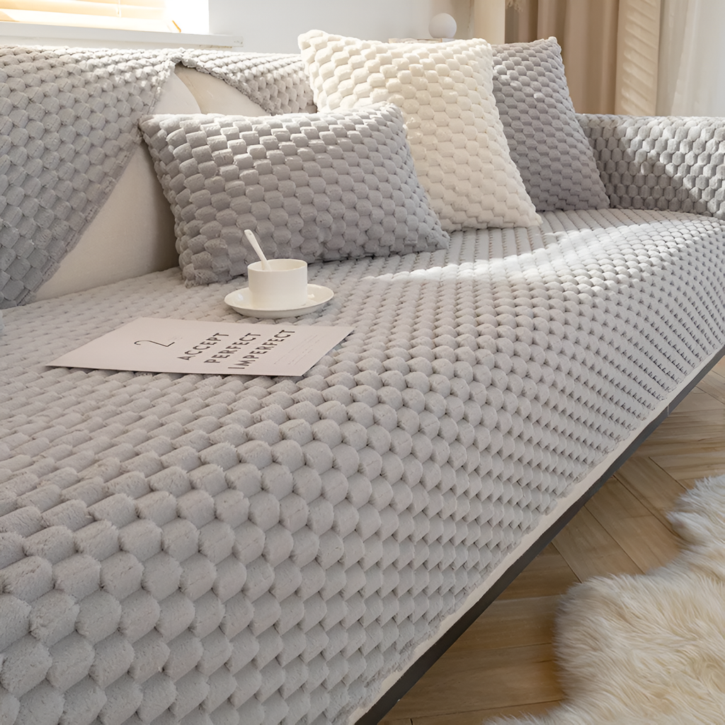 Junips | Honeycomb Sofa Cover – Non‑Slip Stain‑Resistant Couch Protector
