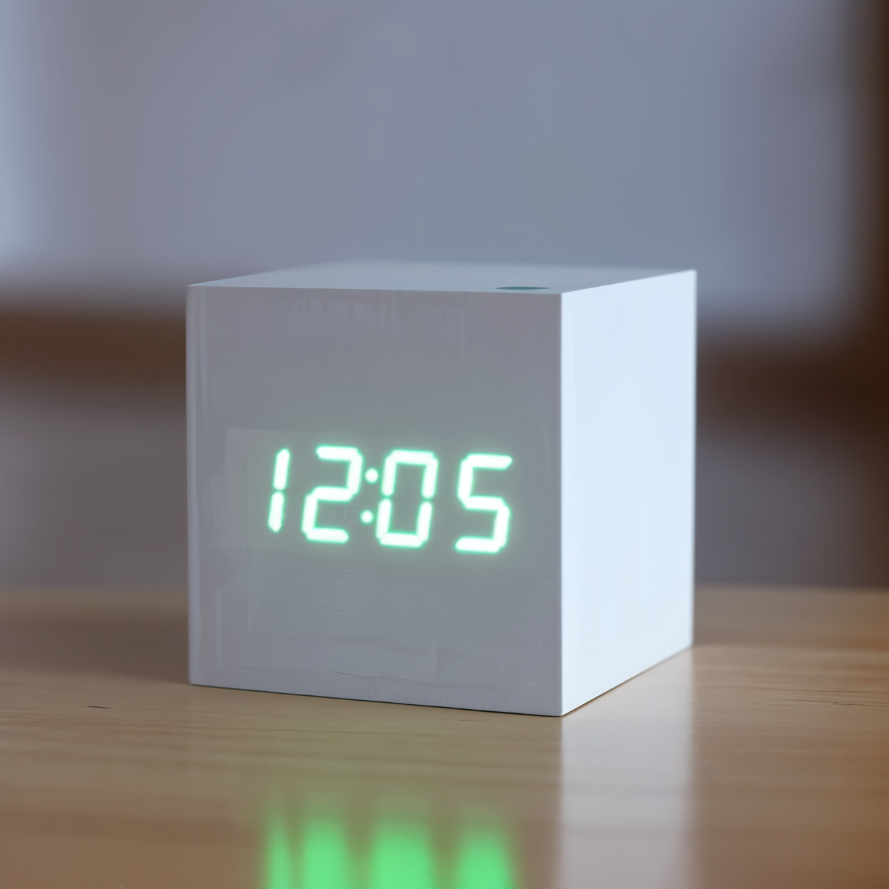 Junips | Digital LED Clock - Cube Clock - Wooden Clock
