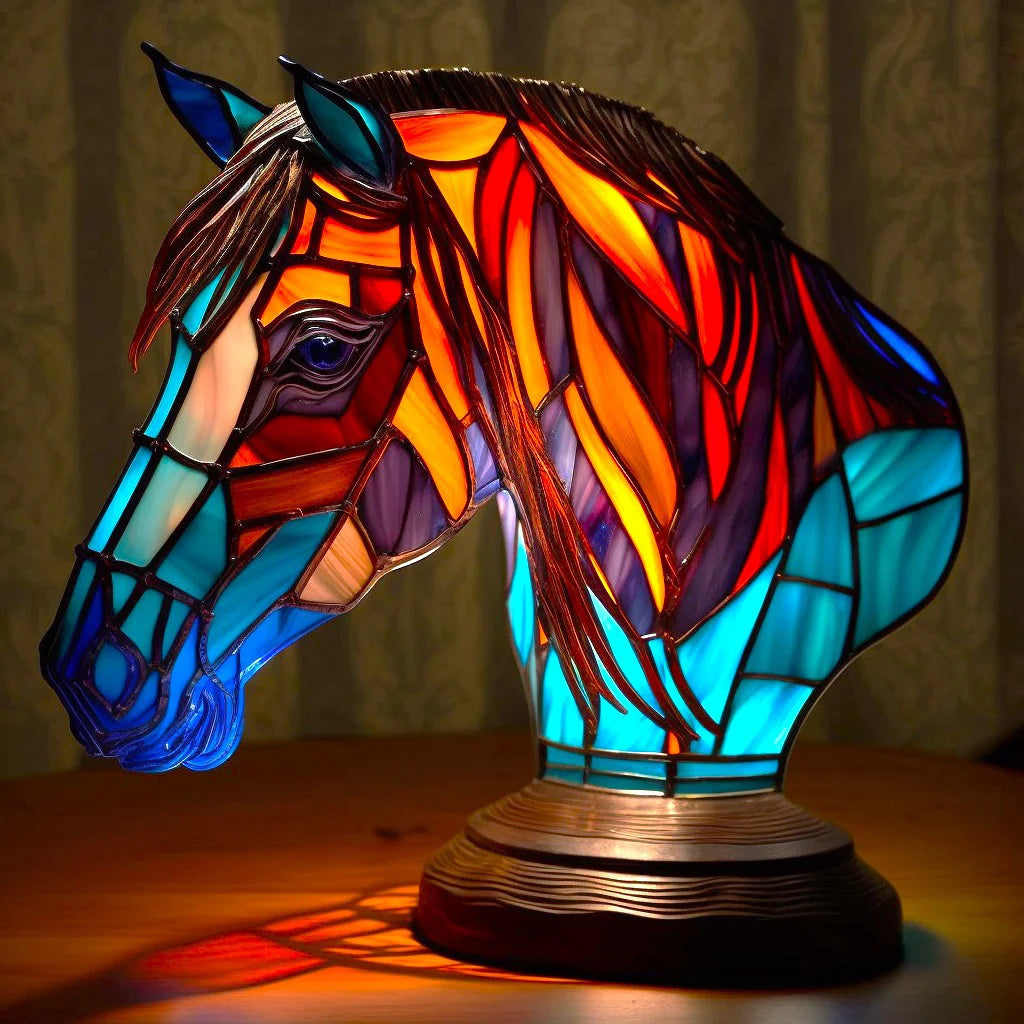 Junips | Animal Stained Glass Table Lamp Ornament