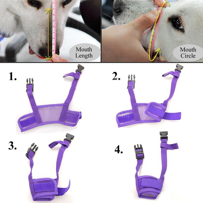 Junips | Pet Dog Adjustable Mask Bark Bite Mesh Mouth Muzzle Grooming Anti Stop Chewing