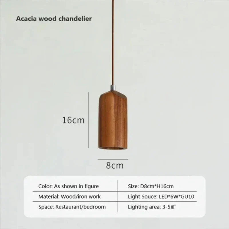 Junips | Scandinavian Wooden Pendant Light – Minimalist Design for Living Room and Bedroom | Natural Wood Look