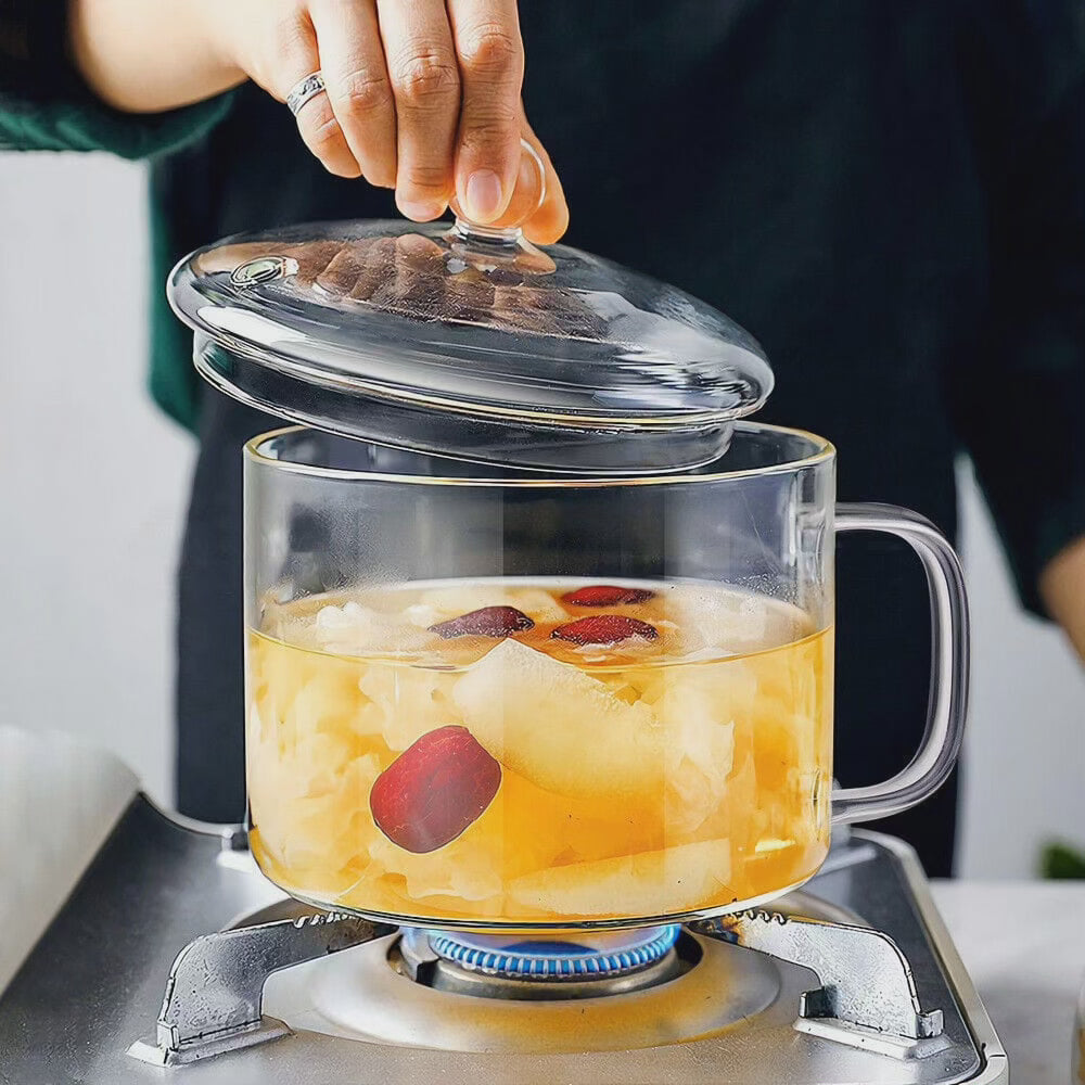 Junips | Glass heat-resistant cooking pot