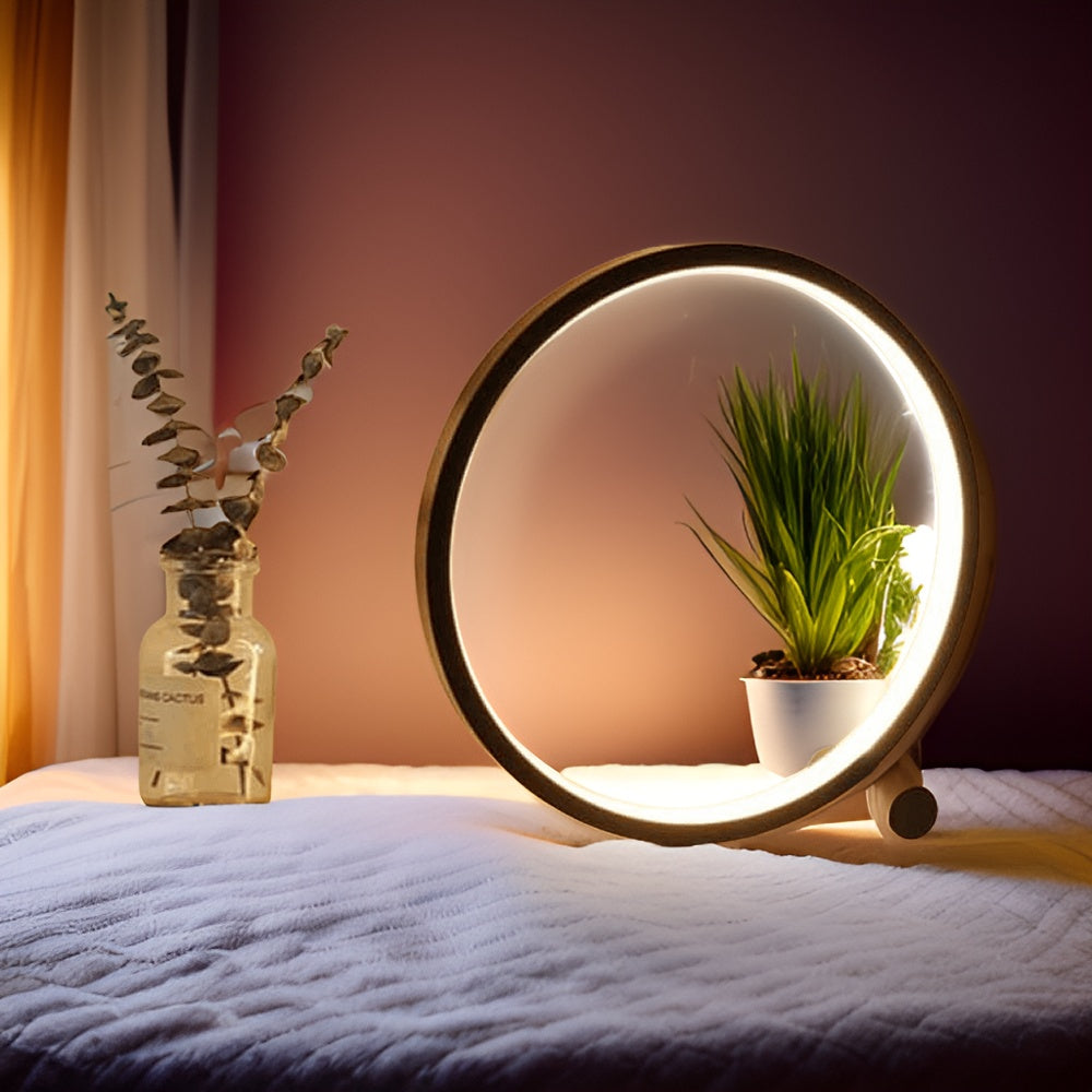 Junips | LED Minimalist Dimmable Round Table Lamp - RumiLight