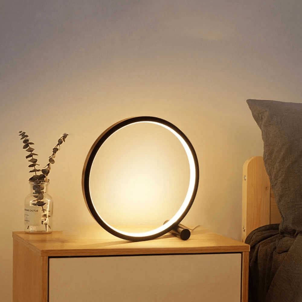 Junips | Halo Glo Lamp – minimalistic dimmable round LED table lamp