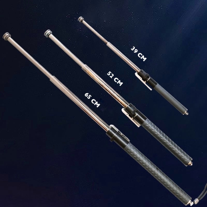 Junips | Telescopic Safety Stick | Automatic One-Click Deployment | Premium Alloy Steel Construction | Anti-Slip Ergonomic Grip | Available in 39cm, 52.5cm, & 65cm Lengths