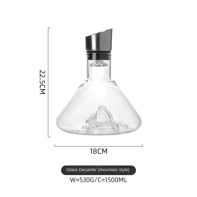 Junips | Dreamy Mountain Premium Crystal Wine Decanter
