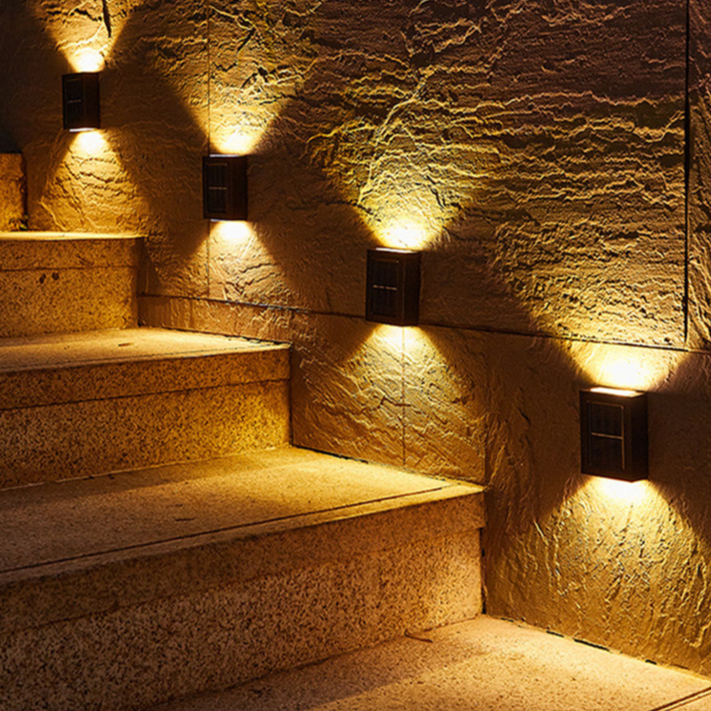 Junips | Wireless LED Solar Wall Lights Deluxe | Efficient and Cost-Saving Outdoor Lighting
