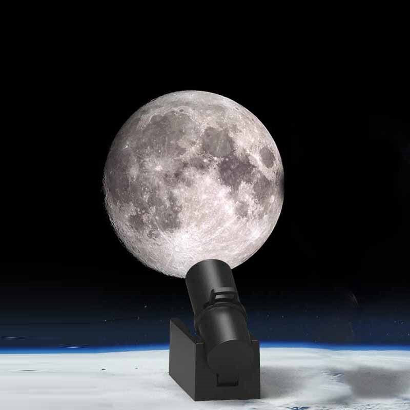 Junips | Earth & Moon Projector Lamp | LED Night Light | Cosmic Ambiance with Multiple Modes