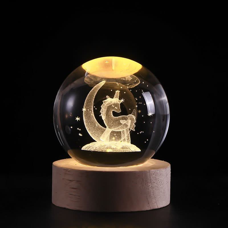 Junips | Luminous Crystal Ball LED Night Light Decor