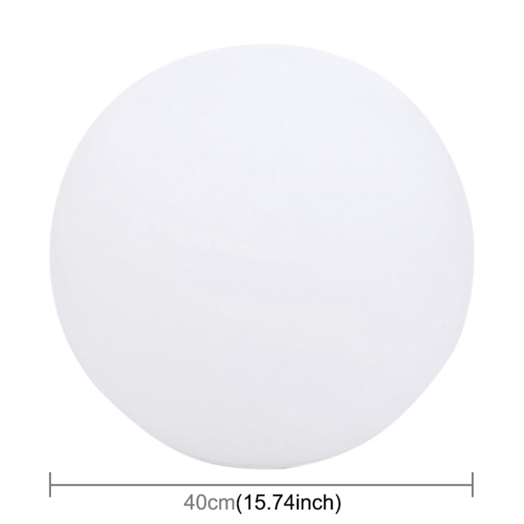 Junips | LEH-42321 40cm Round Ball Solar Power Lamp, Floating Garden Color Changing LED Light with 0.7W Monocrystalline Silicon Solar Panel & Remote Control (White)