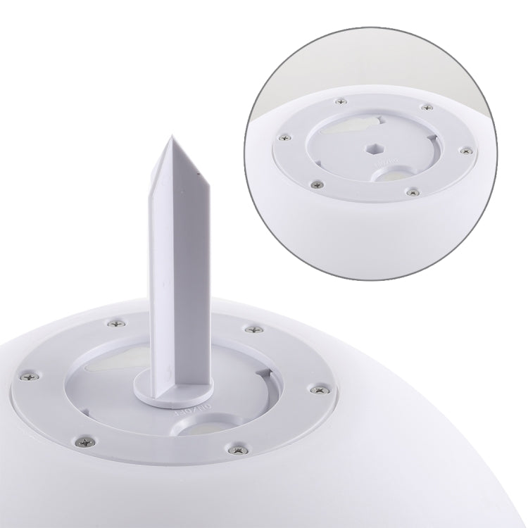 Junips | LEH-42321 40cm Round Ball Solar Power Lamp, Floating Garden Color Changing LED Light with 0.7W Monocrystalline Silicon Solar Panel & Remote Control (White)