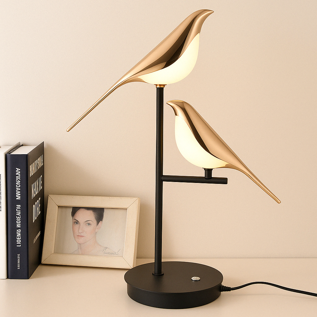 Junips | MrBird Table Lamp – Charming Decorative Bird-Shaped Lamp with Soft LED Light