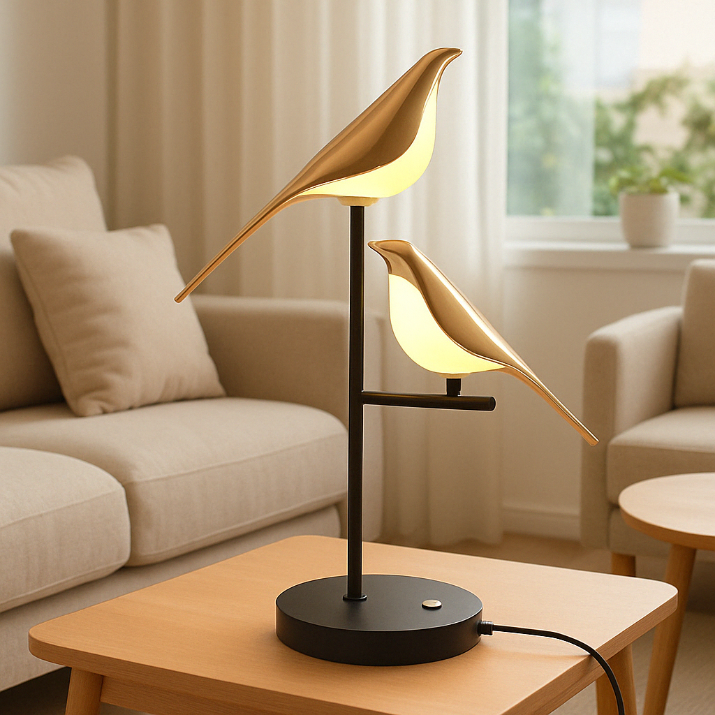 Junips | MrBird Table Lamp – Charming Decorative Bird-Shaped Lamp with Soft LED Light
